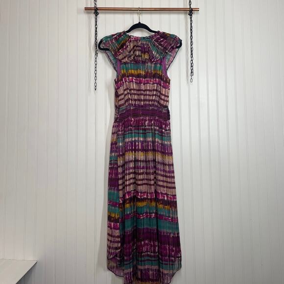 NWT Ramy Brook Mulco Harrison V-Neck Midi Dress Shirtail Designer Size S - Picture 3 of 9